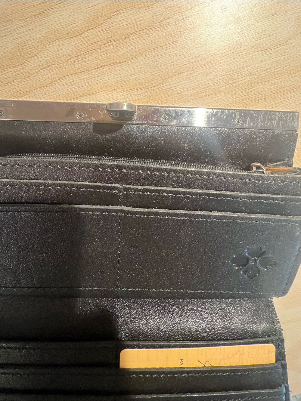 Patricia Nash Tooled Black Floral-Embossed Leather Wallet - Picture 8 of 9